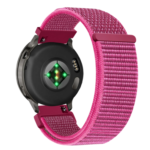 Bandz Garmin Forerunner 265s Nylon Loop Armband (Dragonfruit)