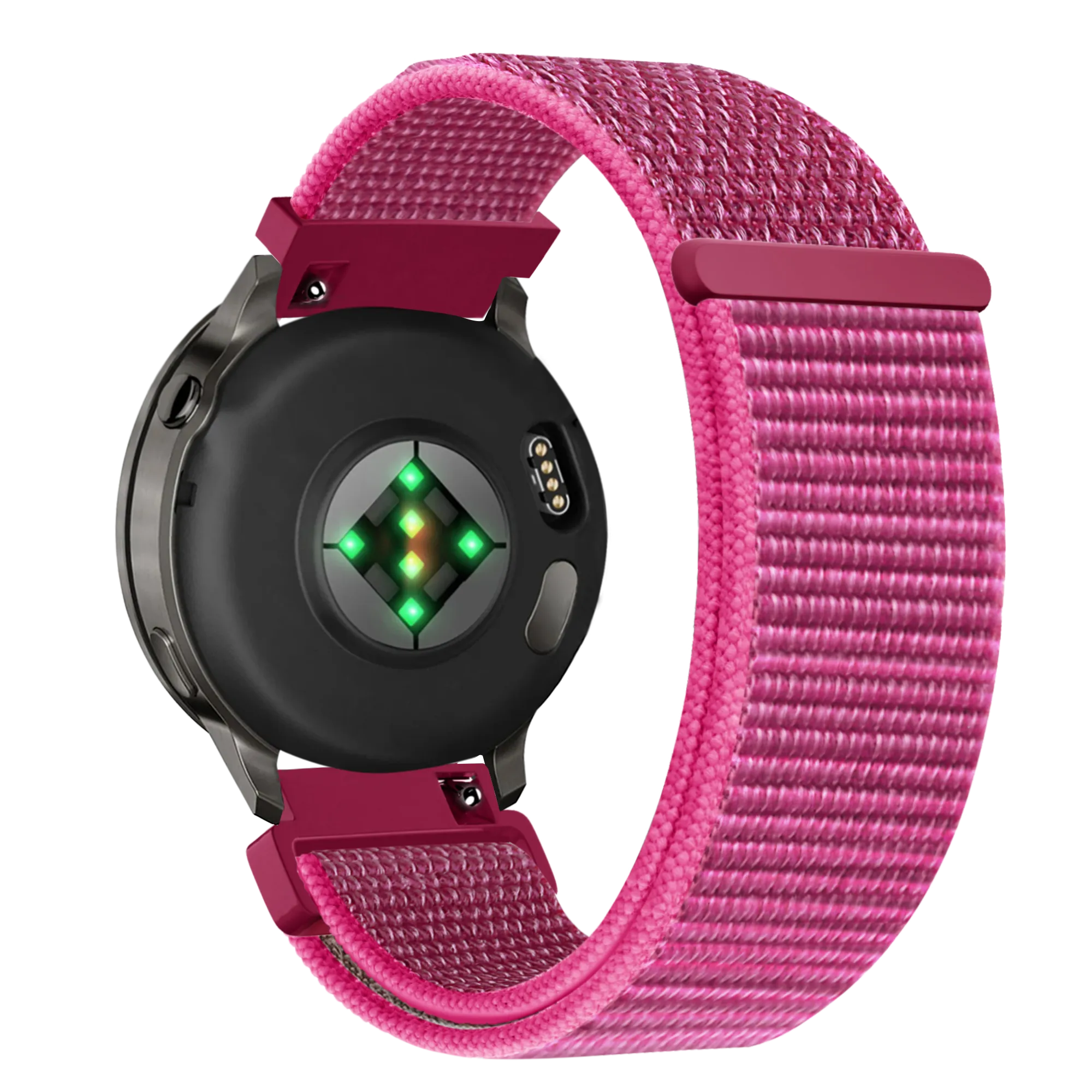 Bandz Garmin Forerunner 265s Nylon Loop Armband (Dragonfruit)