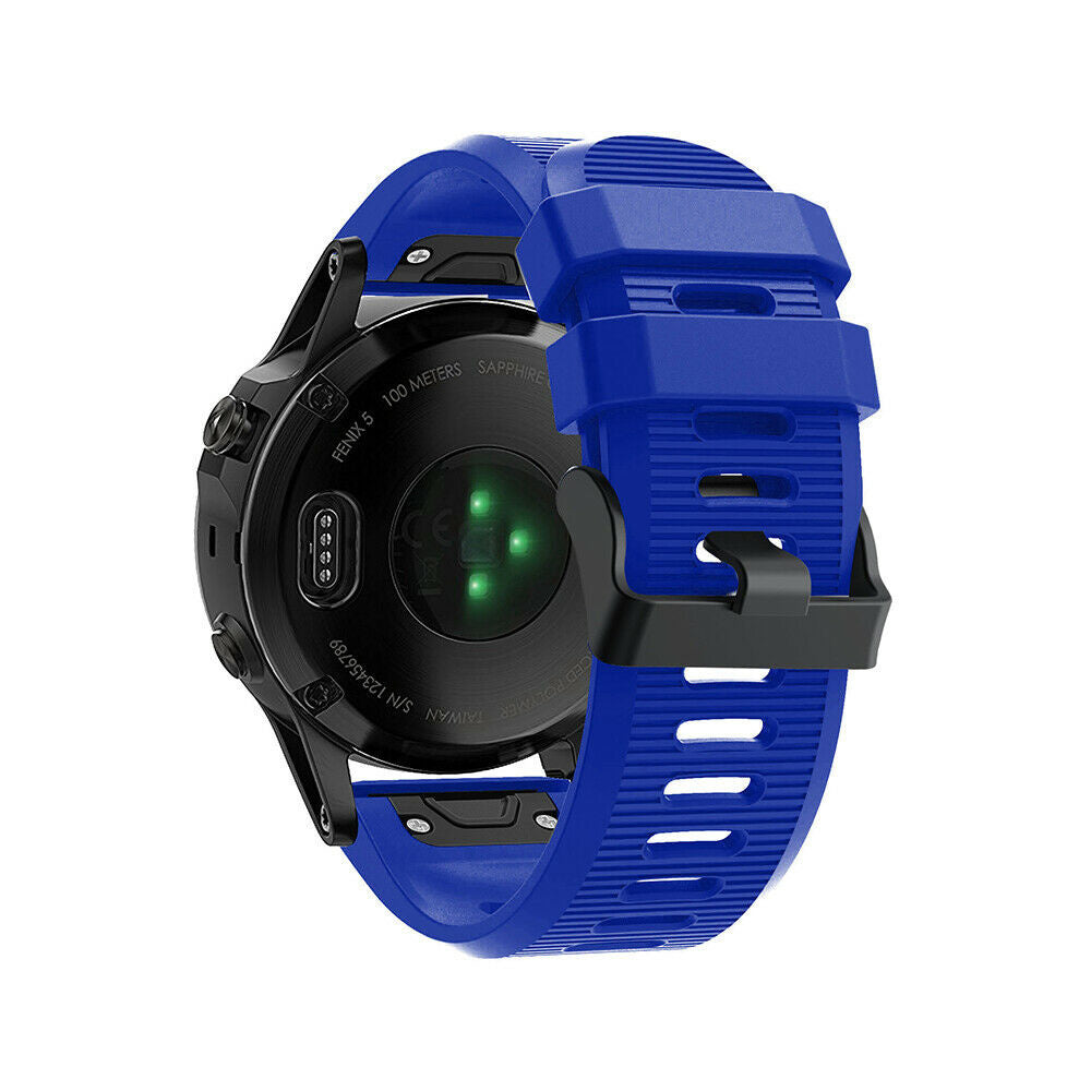 Garmin Quatix 8 - 51mm Silikonarmband (Blau)