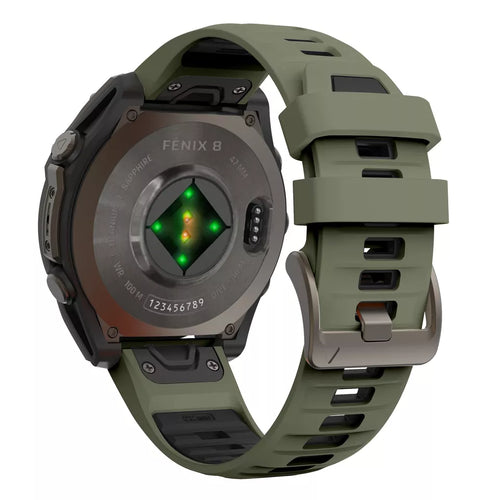 Garmin Descent MK1 Sport Strap with Buckle (Olive Green/Black)