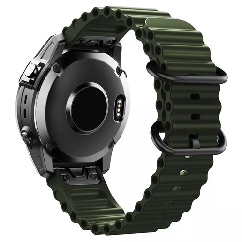 Garmin D2 Mach 2 - 47mm Ocean Armband (Armee Grün)