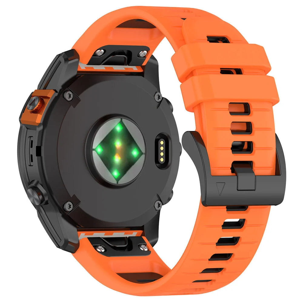 Correa deportiva con hebilla Garmin Quatix 8 - 51mm (naranja/negro)