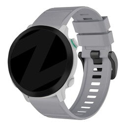 Bandz Garmin Instinct 3 - 45mm siliconen band met gesp (grijs)