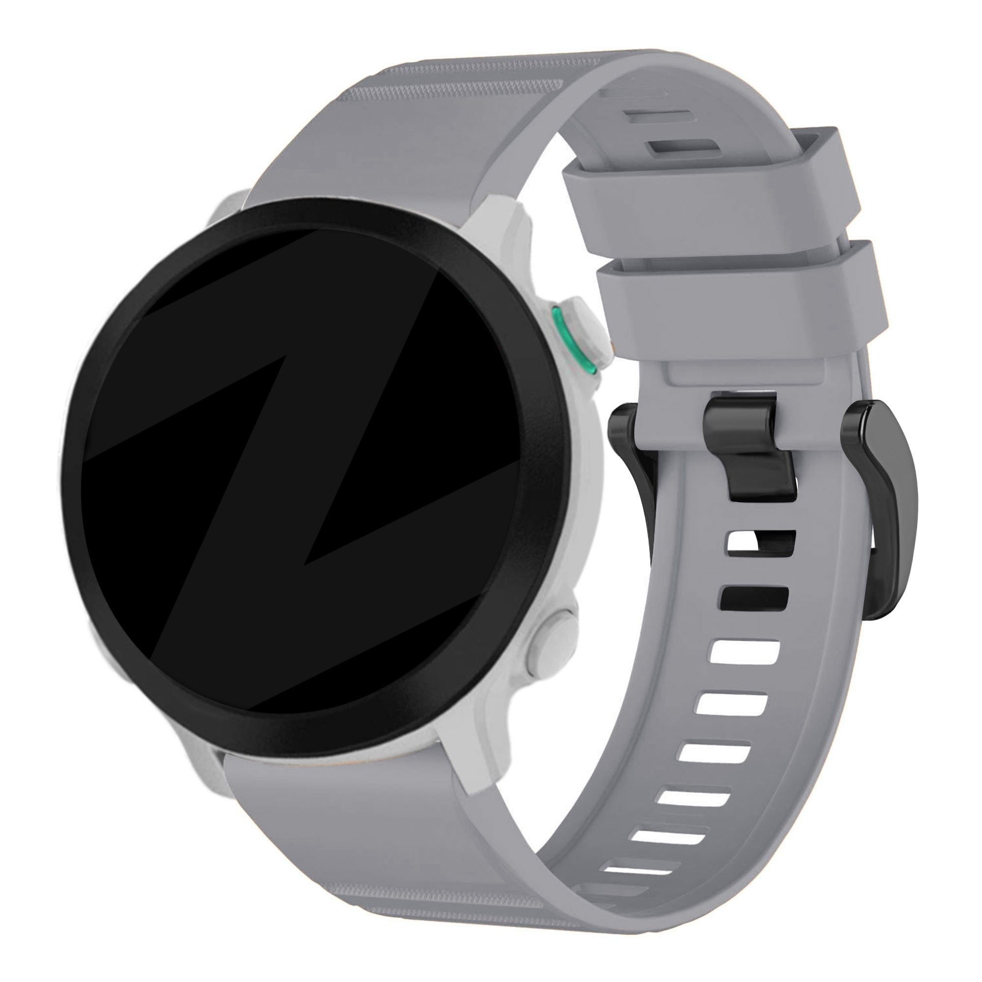 Bandz Garmin Forerunner 970 Buckled Silicone Strap (Grey)
