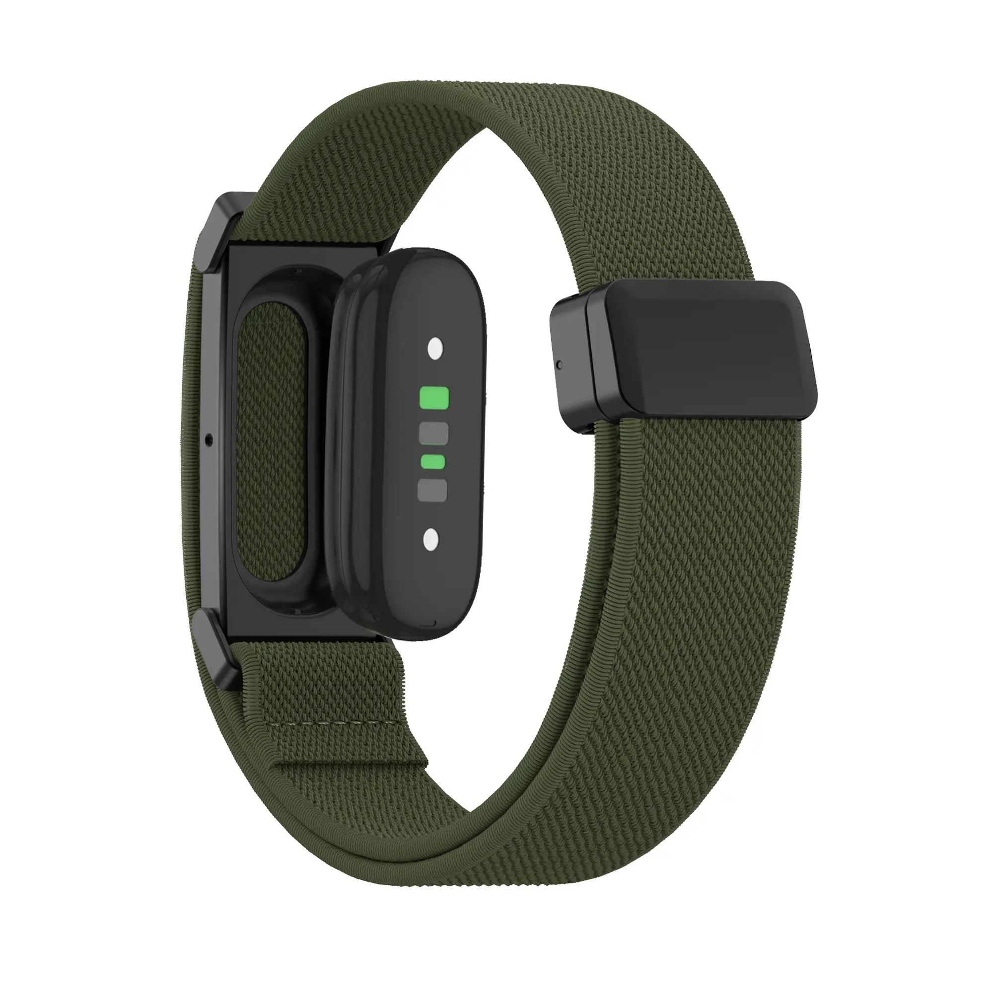 Bandz Correa nylon con hebilla-D Fitbit Air (verde militar)