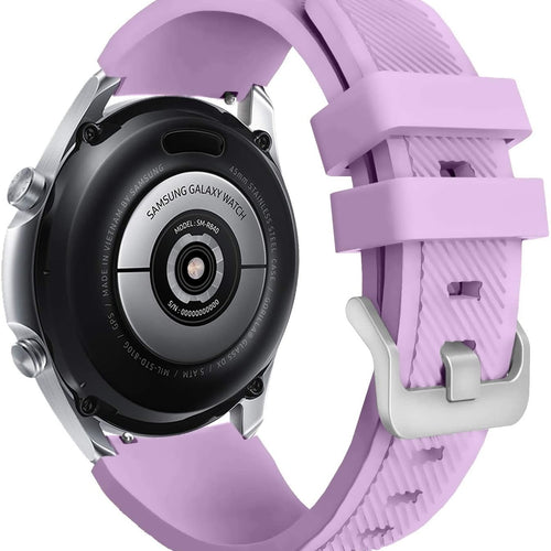 Twill Silicone Strap, on a watch, 3/4 rear view