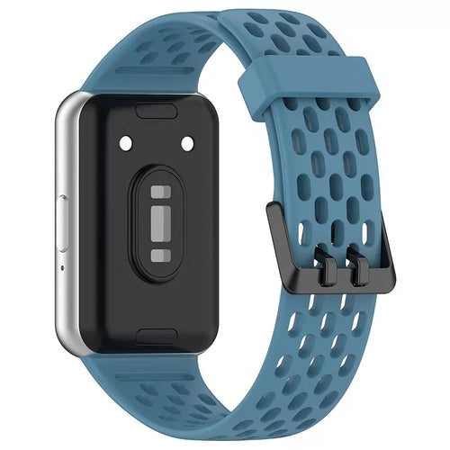 Bracelet silicone respirant Samsung Galaxy Fit 3 (grisbleu)