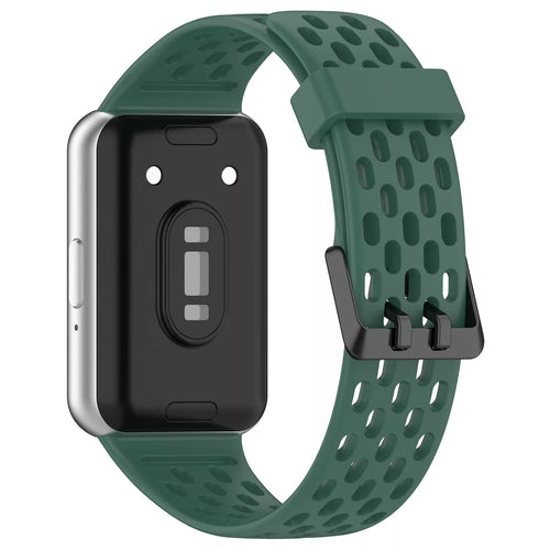 Bracelet silicone respirant Samsung Galaxy Fit 3 (vert)