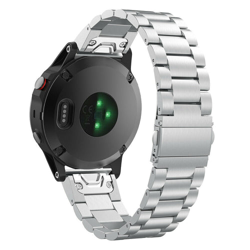 Garmin Forerunner 970 Stahlarmband (Silber)