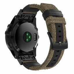 Garmin Instinct 3 - 45mm Nylon Hybrid-Armband (Beige)
