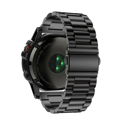Bracelet acier Garmin D2 Mach 1 Pro (noir)