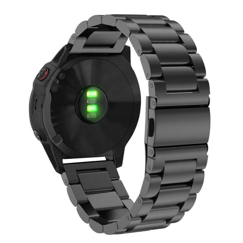 Bracelet acier Garmin Fenix 8 Pro - 51mm (noir)