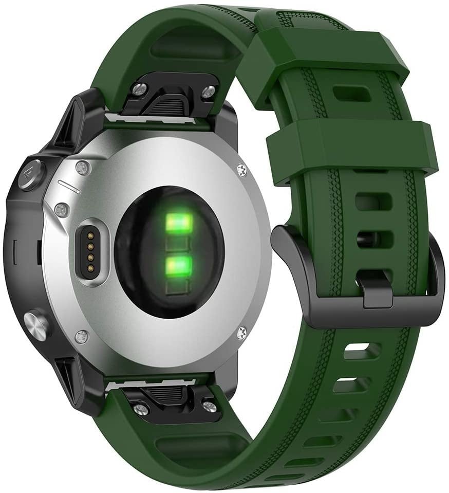 Garmin Descent Mk3(i) - 43mm Silicone Strap (Army Green)