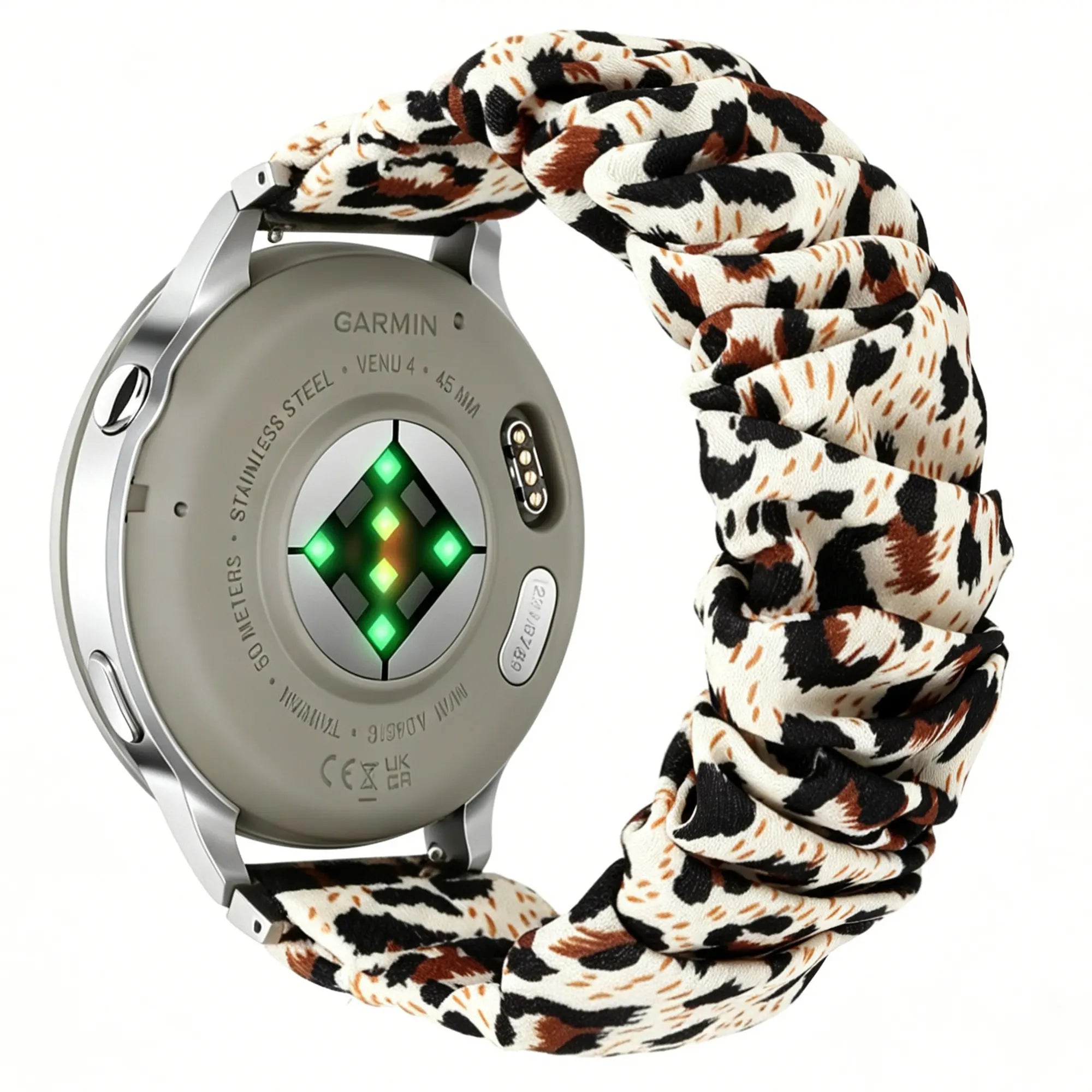 Garmin Forerunner 645 Scrunchie Strap (Leopard)