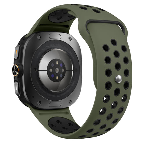 Bracelet sport Samsung Galaxy Watch Ultra (vert militaire/noir)
