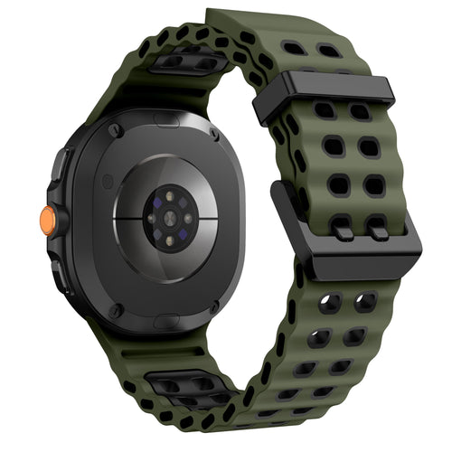 Samsung Galaxy Watch 8 - 40mm Ocean Armband (Grün/Schwarz)
