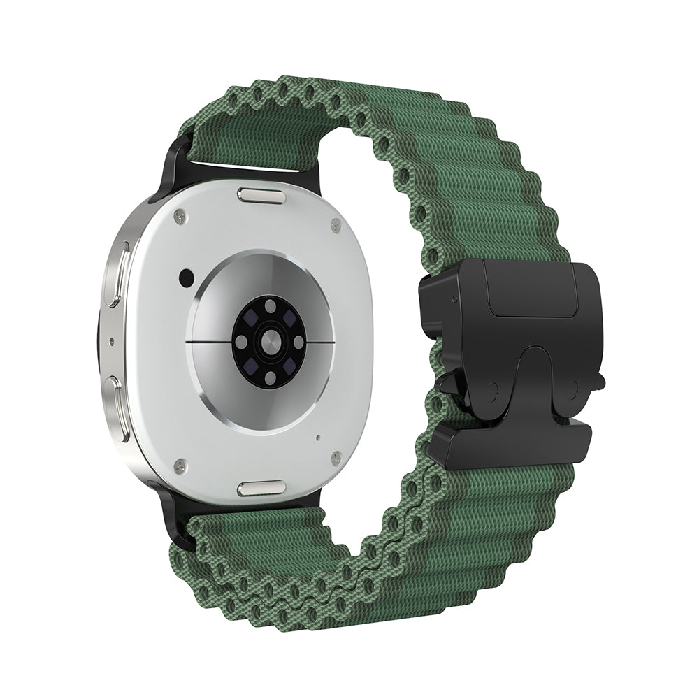 Correa nylon Outdoor con hebilla-P Samsung Galaxy Watch 8 - 40mm (verde/negro)