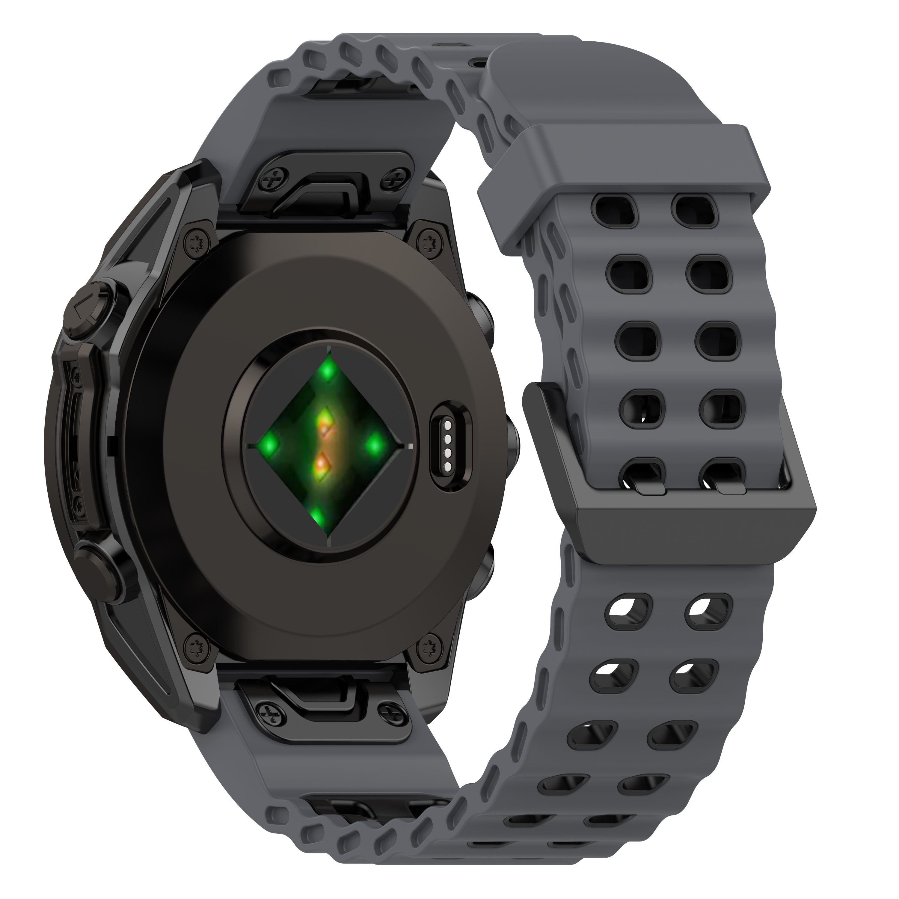 Garmin Epix Gen 2 Wave Sport Strap (Dark Grey/Black)