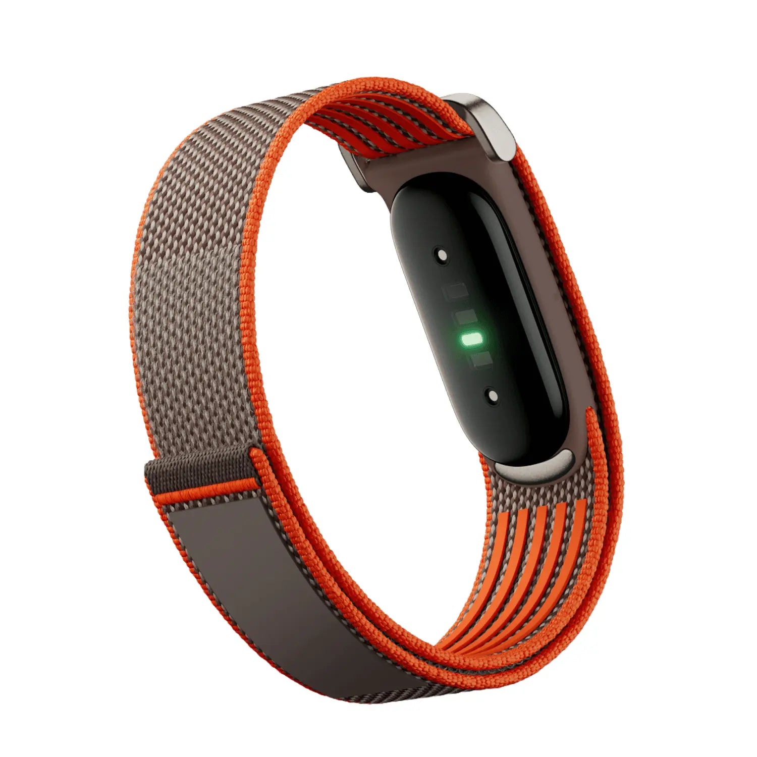 Fitbit Air classic nylon bandje (grijs/oranje)