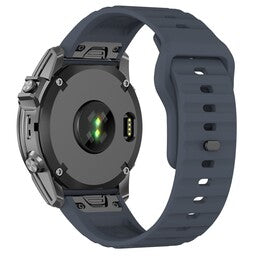 Bracelet silicone outdoor Garmin Instinct 3 - 45mm (grisbleu)