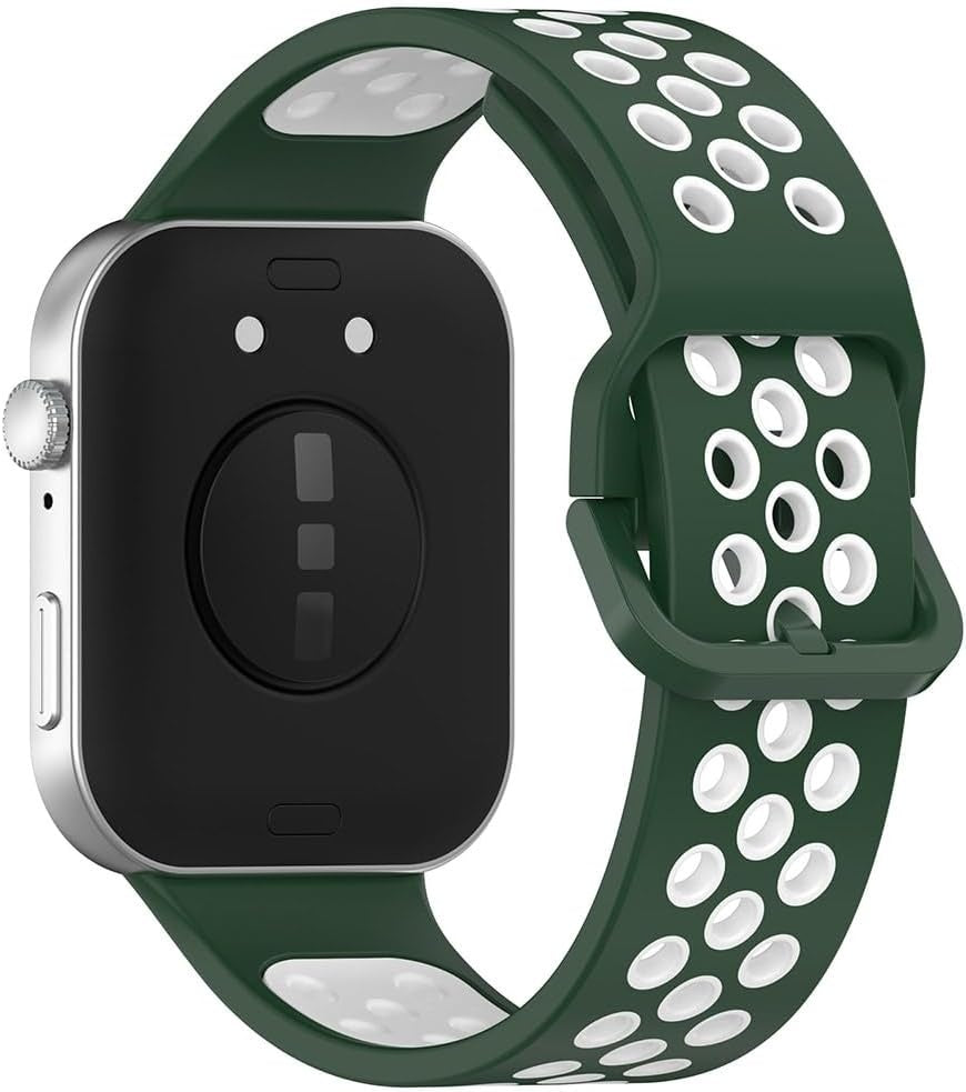 Huawei Watch Fit 4 sport bandje (groen/wit)