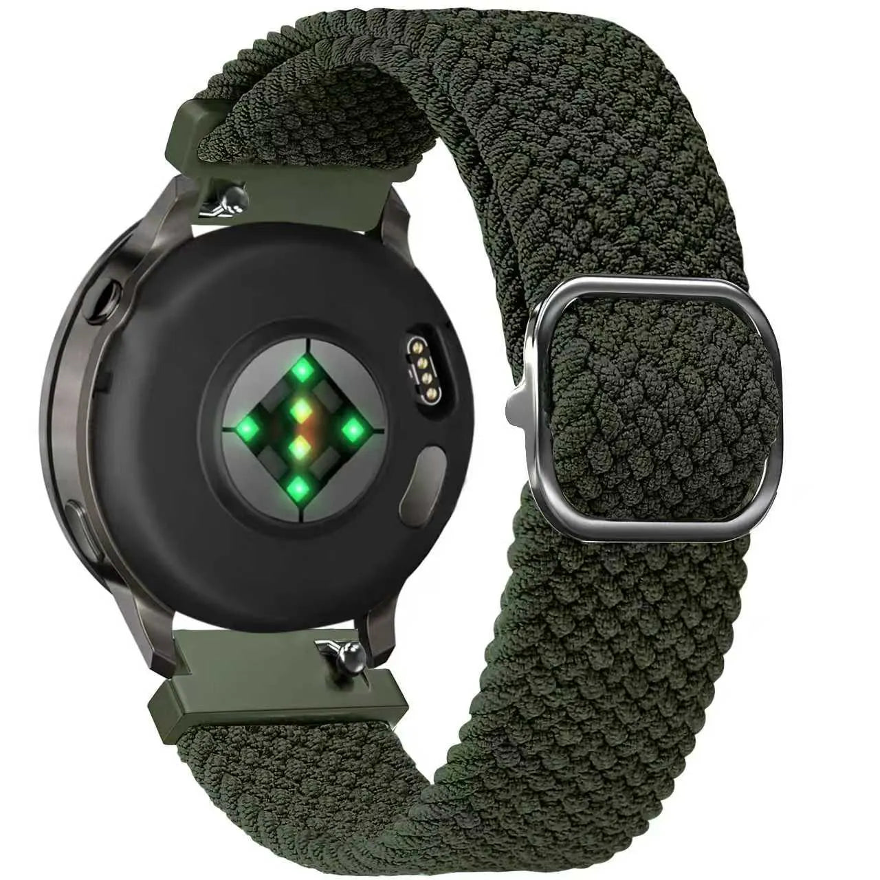 Bandz Bracelet tressé réglable Garmin Forerunner 265s (vert)