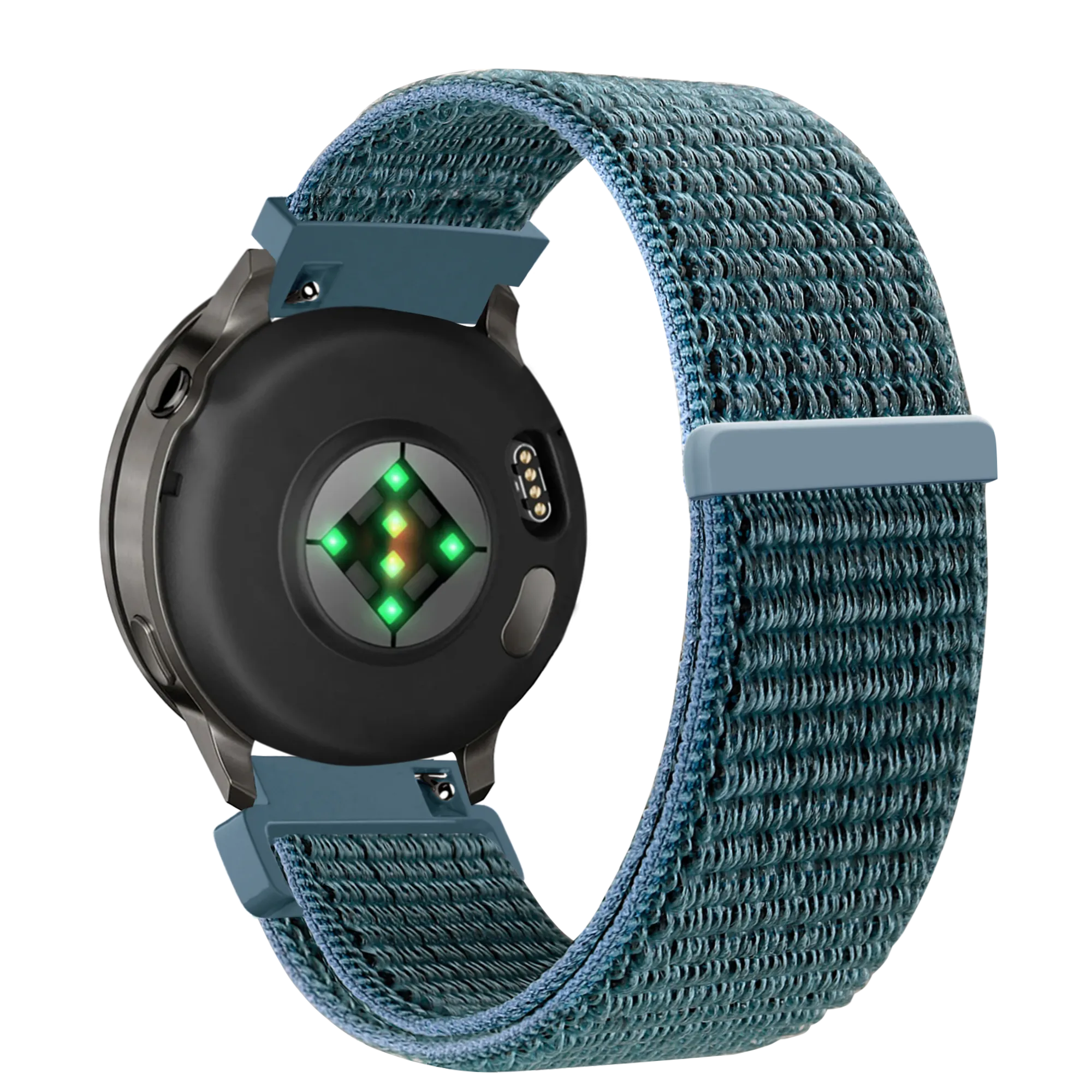 Bandz Correa nylon Loop Garmin Forerunner 265s (verde-gris)