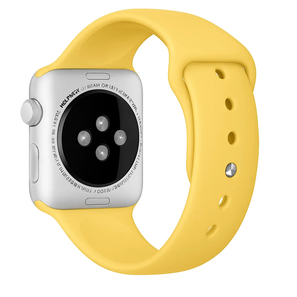 Apple Watch Silikonarmband (Gelb)