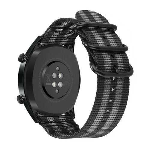 Bracelet nylon à boucle Oppo Watch X3 (noir/gris)