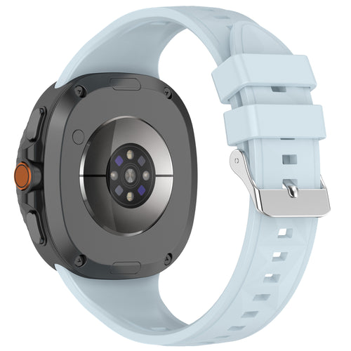 Samsung Galaxy Watch 8 Classic Diamant Silikonarmband (Hell Blau)