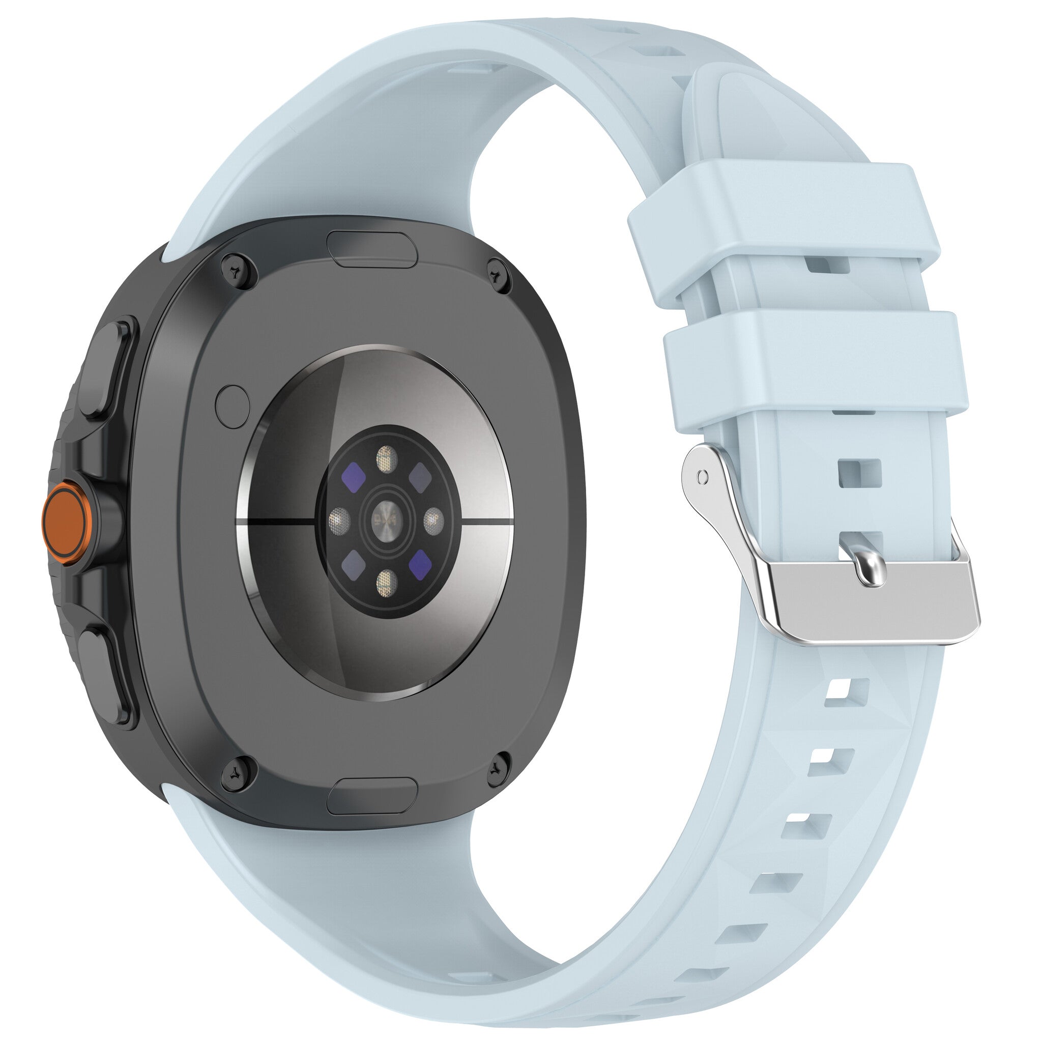 Samsung Galaxy Watch 8 - 40mm Diamant Silikonarmband (Hell Blau)
