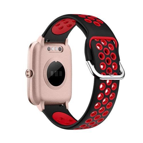 ID205L Sportarmband (Schwarz/Rot)