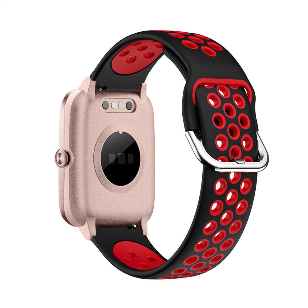 Correa deportiva ID205L (negro/rojo)