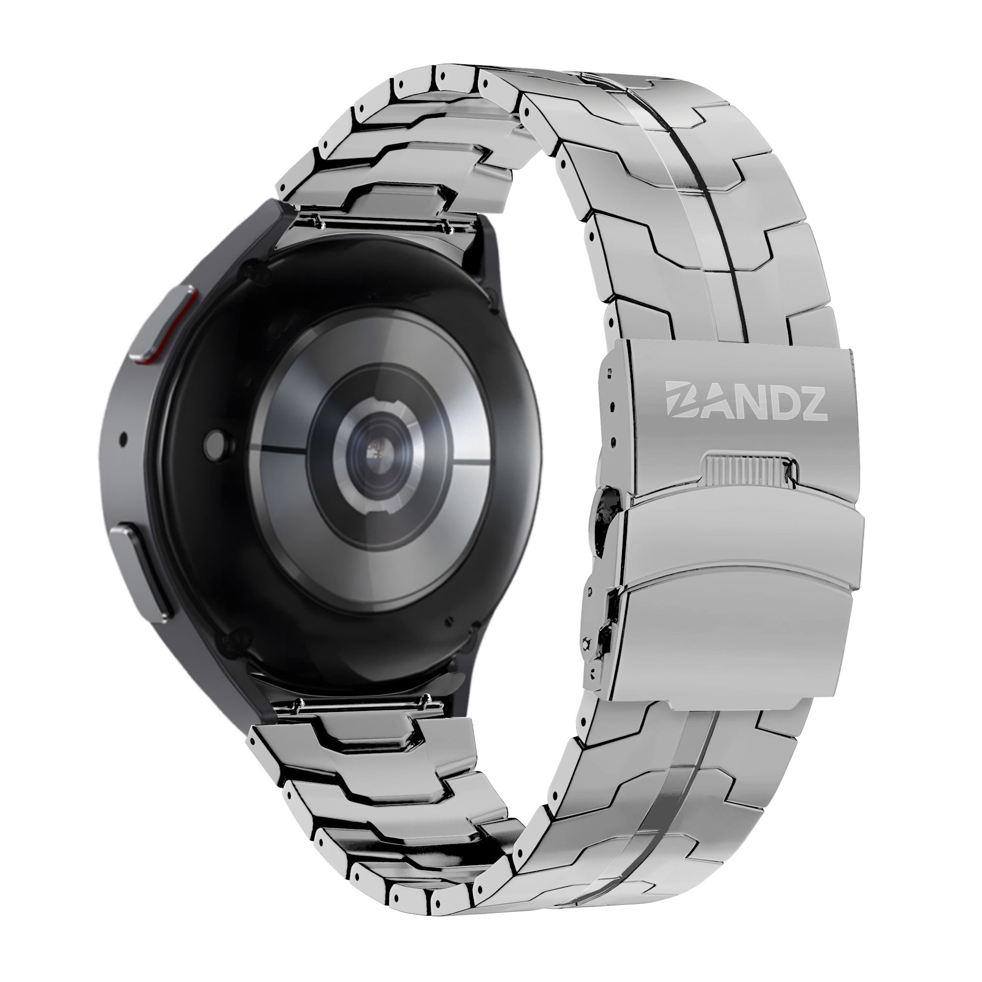Bandz Samsung Galaxy Watch FE Steel Strap 'Iron' (Silver)