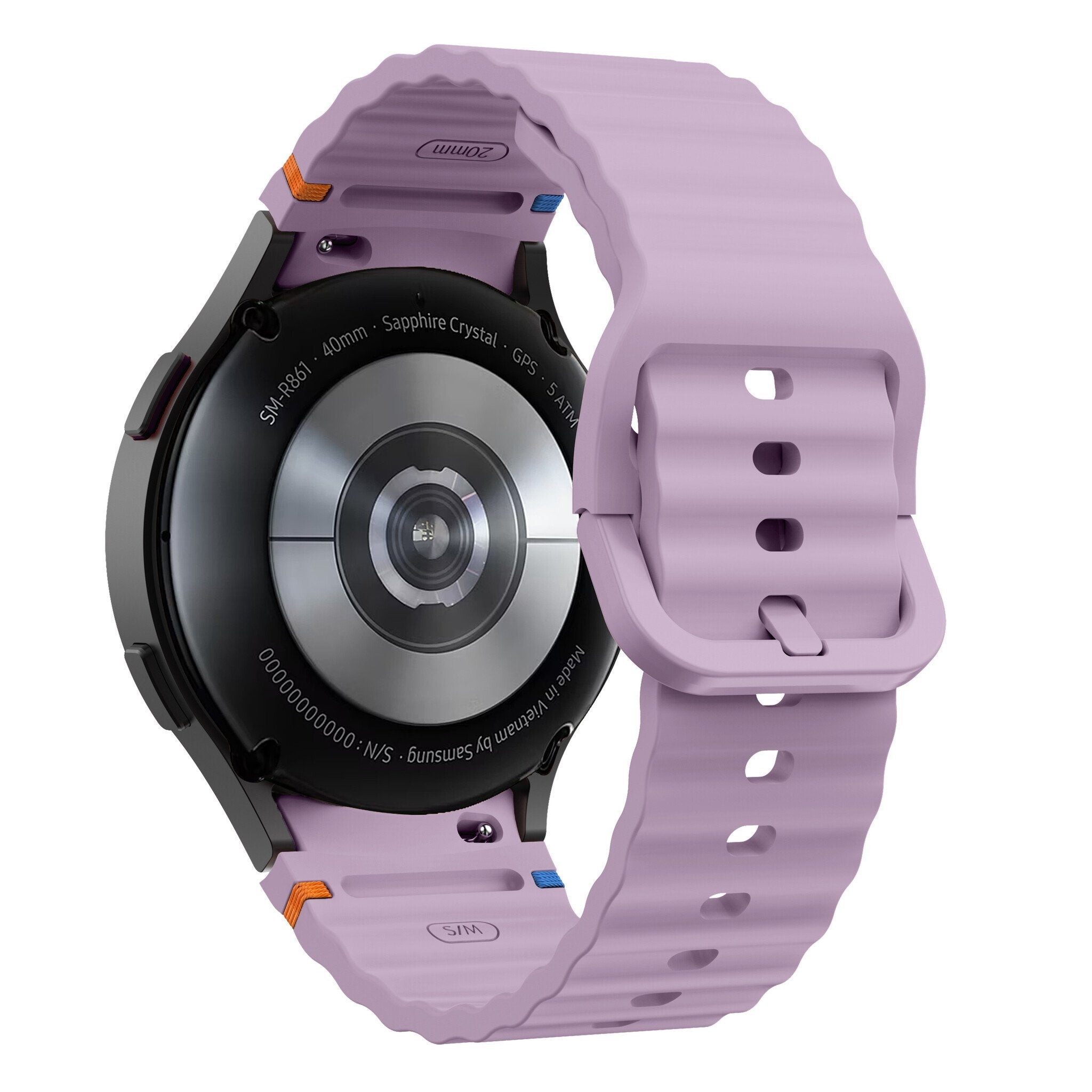 Samsung Galaxy Watch 6 40mm mit wellenförmigem Armband (Lavendel)