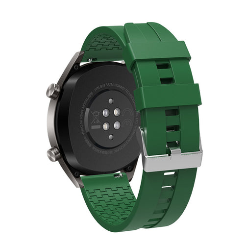 Bracelet silicone 'Extreme' Huawei Watch 5 - 46mm (vert militaire)