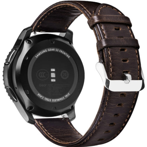 Correa cuero Amazfit Bip 5 (marrón oscuro)