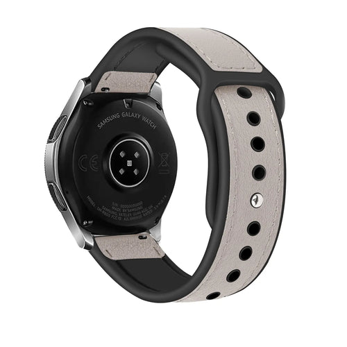 OnePlus Watch 3 Leder Hybrid-Armband (Weiß)