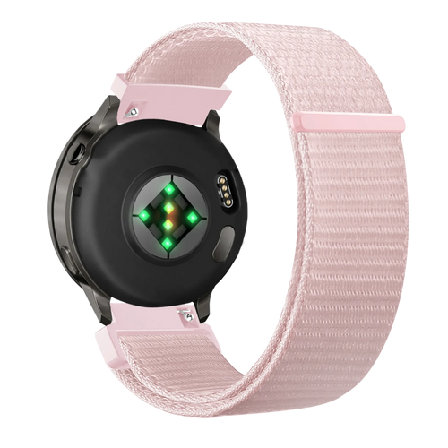 Bandz Garmin Forerunner 265s nylon loop band (lichtroze)