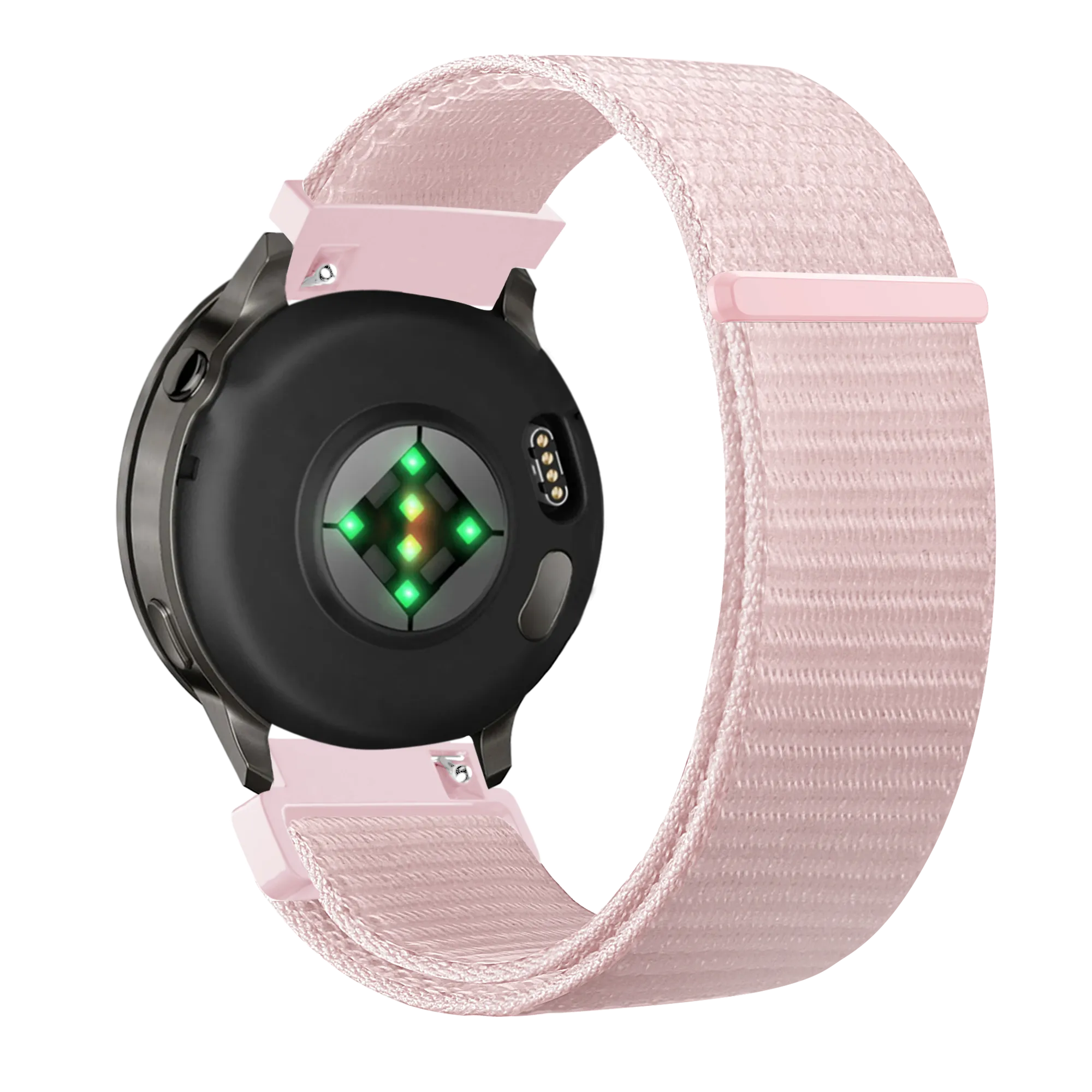 Bandz Garmin Forerunner 265s nylon loop band (lichtroze)