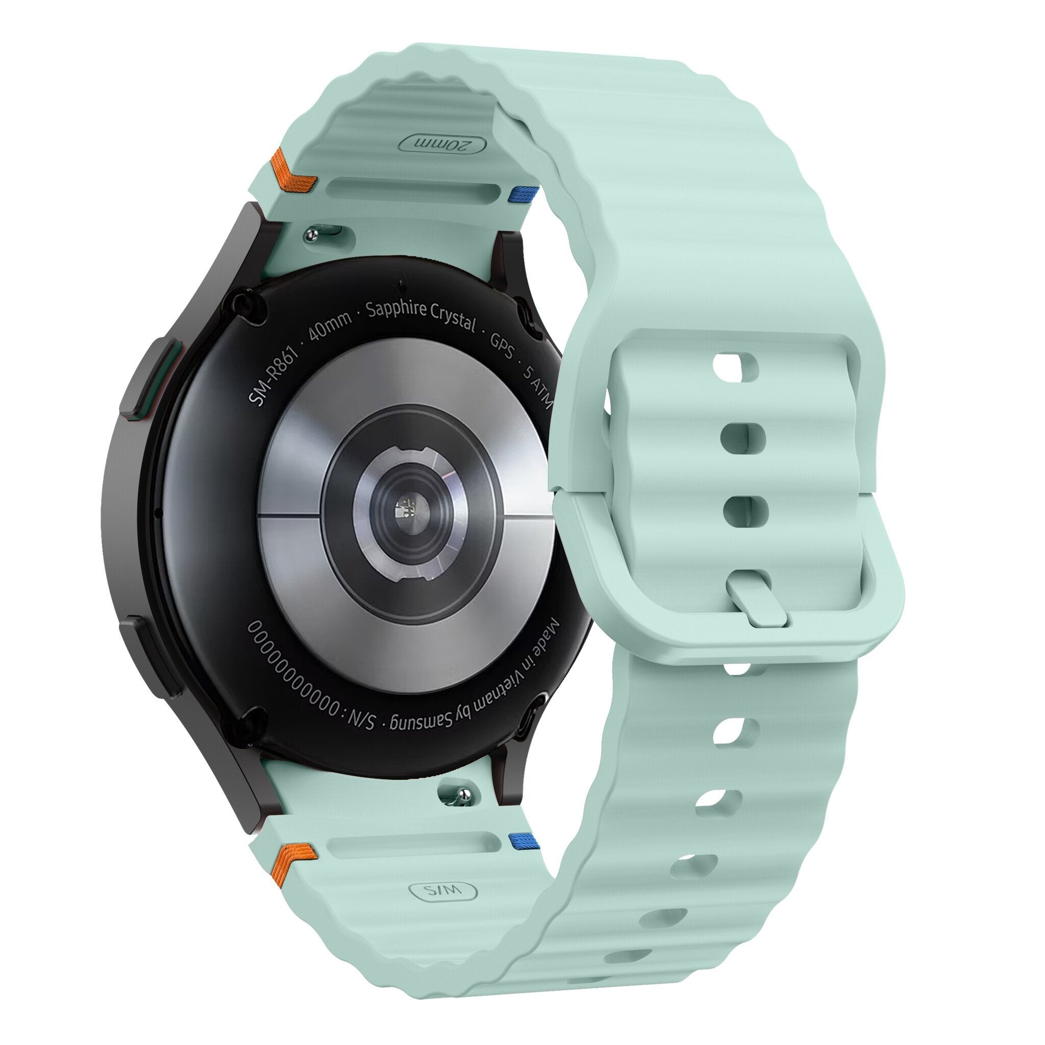 Samsung Galaxy Watch 6 40mm mit wellenförmigem Armband (Hellgrün)