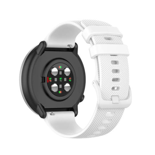 Correa reloj silicona premium 20mm - universal (blanco)