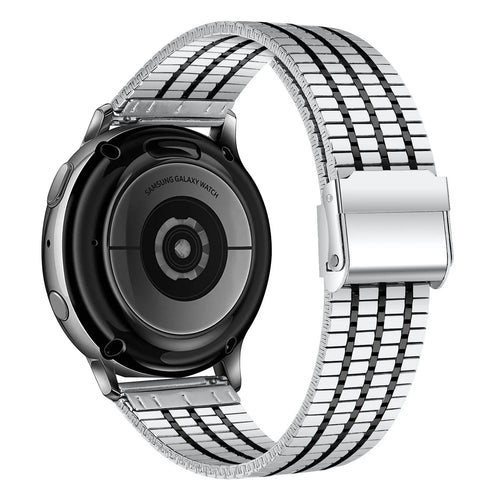 Bracelet acier fine Oppo Watch X (argent/noir)