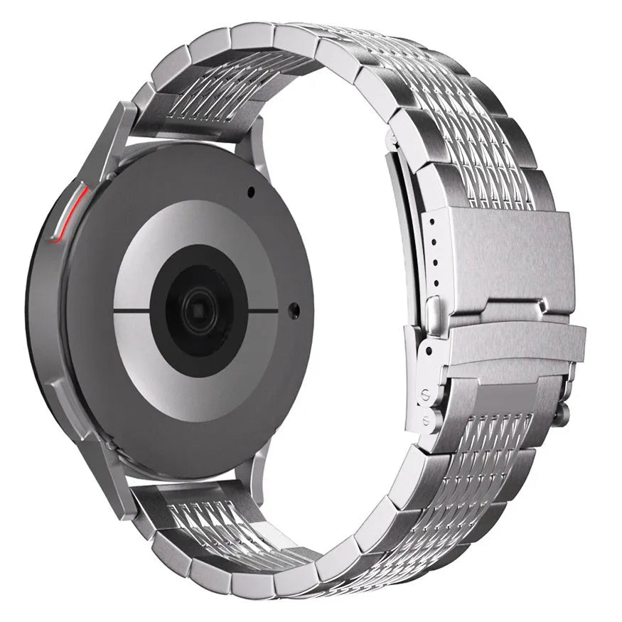 Coros Pace 2 Premium Steel Link Strap (Silver)