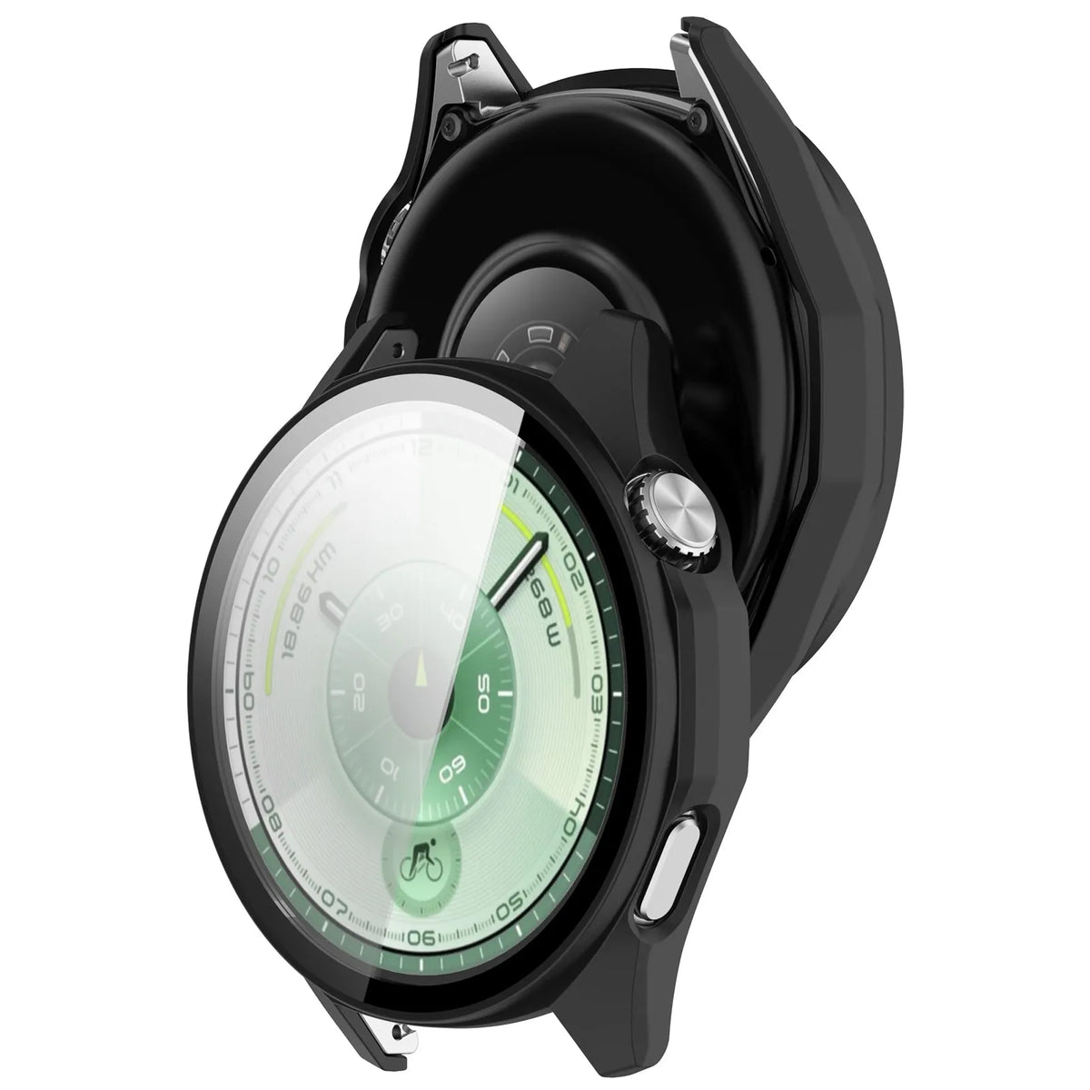 Funda con vidrio PC Huawei Watch GT 6 - 46mm (negro)