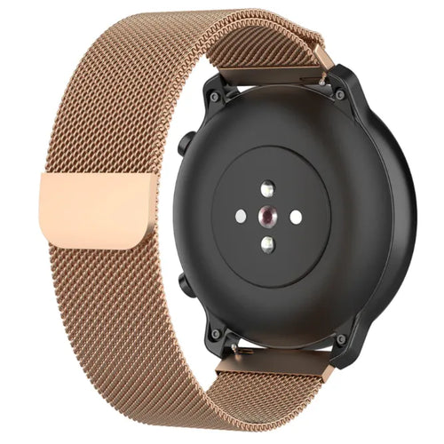 Bracelet milanais Oppo Watch X (rose or)