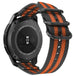 Huawei Watch GT 3 Pro 46mm nylon gesp band (zwart/oranje)