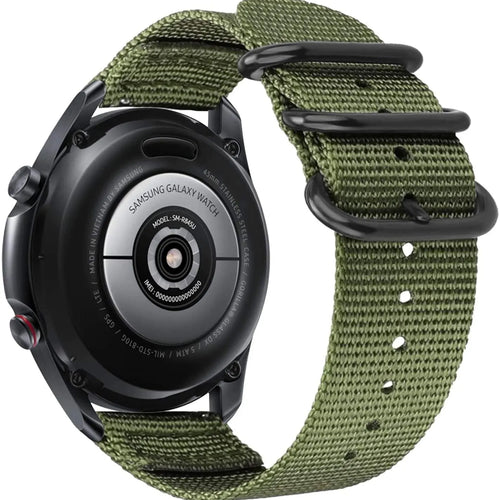 Bracelet nylon avec boucle Fossil Gen 4 Explorist HR (vert)
