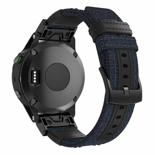 Garmin Approach S70 - 47mm Hybrid Nylonarmband (Blau)