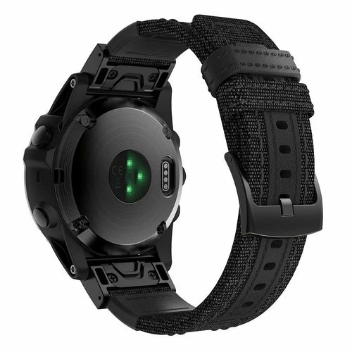 Garmin Approach S62 Hybrid Nylonarmband (Schwarz)